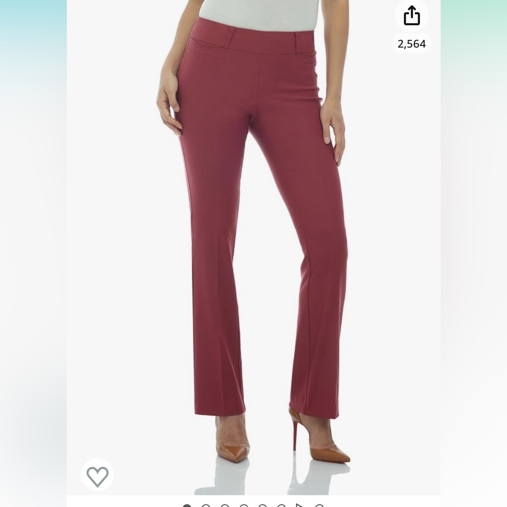 Rekucci women’s dress slacks and Dusty Rose. Size 10. Stretchy.